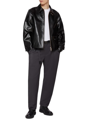 Figure View - Click To Enlarge - SACAI - Big Pocket Belted Wool Pants