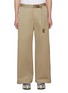 Main View - Click To Enlarge - SACAI - Belted Cotton Wide Leg Chino Pants