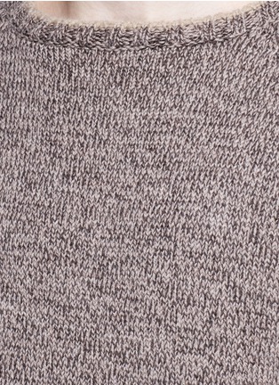 Detail View - Click To Enlarge - EIDOS - Beige stripe virgin wool sweater