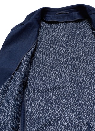 Detail View - Click To Enlarge - EIDOS - 'Shay' cotton hopsack coat