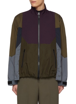 Main View - Click To Enlarge - SACAI - Colourblock Windbreaker Jacket