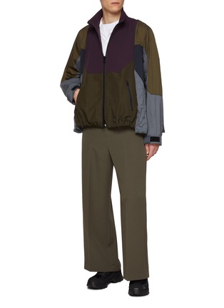 Figure View - Click To Enlarge - SACAI - Colourblock Windbreaker Jacket