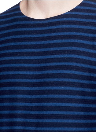 Detail View - Click To Enlarge - EIDOS - Breton stripe cotton long sleeve T-shirt