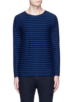 Main View - Click To Enlarge - EIDOS - Breton stripe cotton long sleeve T-shirt