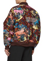 SACAI | Tropical Car Race Print Cotton Bomber Jacket | Men