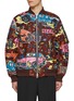 Main View - Click To Enlarge - SACAI - Tropical Car Race Print Cotton Bomber Jacket