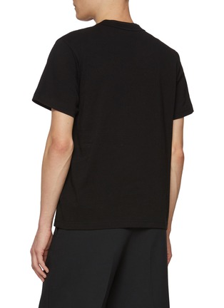 Back View - Click To Enlarge - SACAI - x WTAPS Flock Print Cotton T-shirt