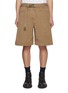 Main View - Click To Enlarge - SACAI - Belted Light Wash Denim Shorts