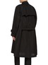 Back View - Click To Enlarge - SACAI - Neck Strap Layered Silk Cotton Coat