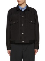こんぶ☆sacai 美品 191,000円 Pleated Jacket SACAI | Pleated Silk Cotton Jacket | Men | Lane Crawford