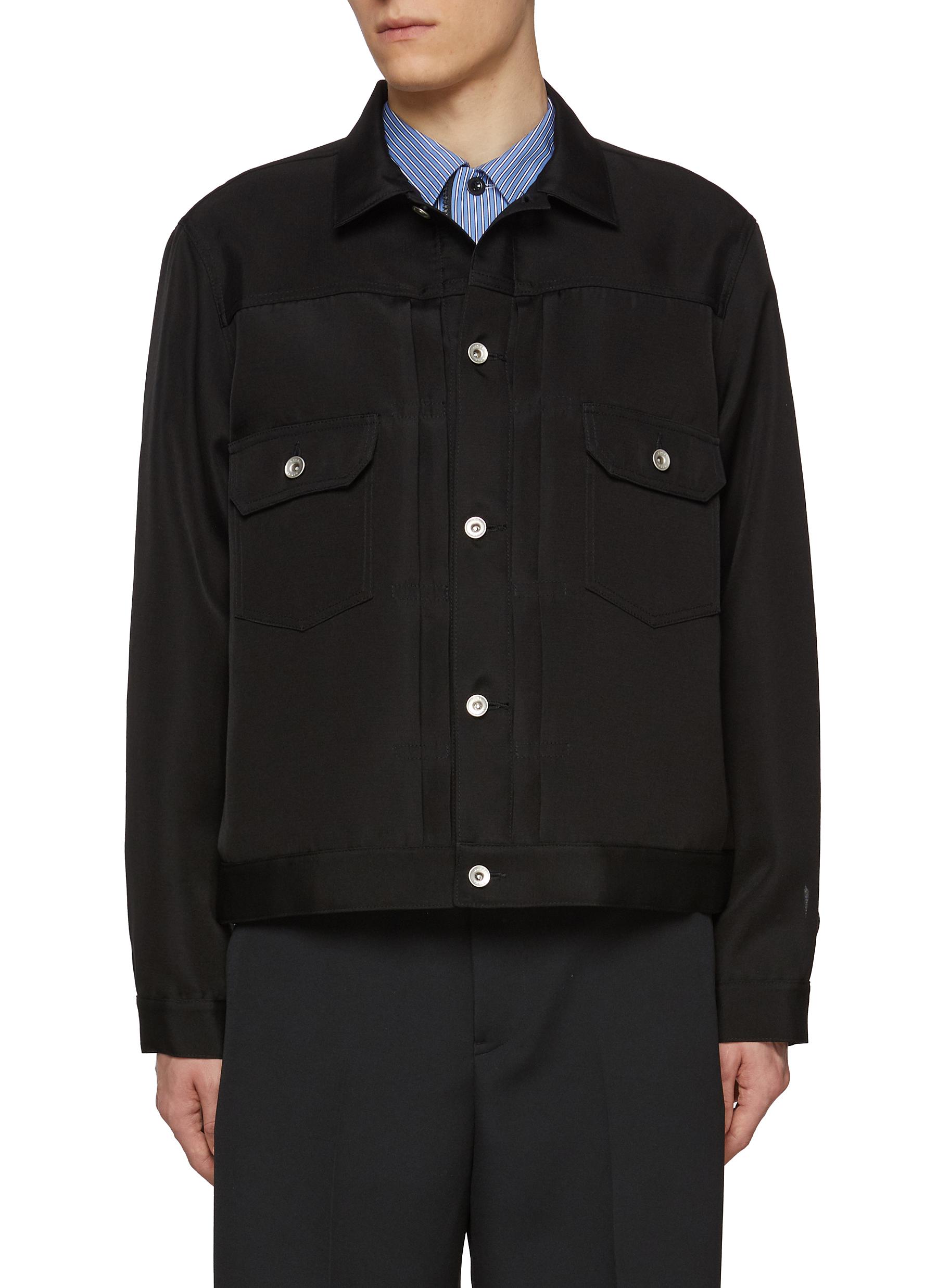 こんぶ☆sacai 美品 191,000円 Pleated Jacket SACAI | Pleated Silk