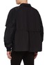 Back View - Click To Enlarge - SACAI - Elasticated Waist Hybrid Suiting Bomber Jacket