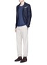 Figure View - Click To Enlarge - EIDOS - 'Morgan' slim fit cotton-linen chinos