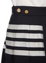  - THOM BROWNE - 4 Bar Pleated Wool Skirt