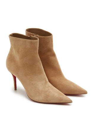 Detail View - Click To Enlarge - CHRISTIAN LOUBOUTIN - So Apostropha 80 Suede Ankle Boots