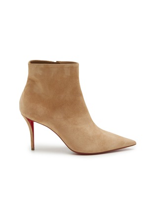 Main View - Click To Enlarge - CHRISTIAN LOUBOUTIN - So Apostropha 80 Suede Ankle Boots