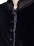 Detail View - Click To Enlarge - MARC JACOBS - Embroidered collar velvet jacket