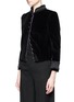 Front View - Click To Enlarge - MARC JACOBS - Embroidered collar velvet jacket