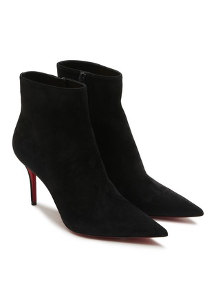 Detail View - Click To Enlarge - CHRISTIAN LOUBOUTIN - So Apostropha 80 Suede Ankle Boots