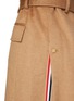  - THOM BROWNE - Elongated Camel Hair Trench Coat