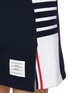  - THOM BROWNE - 4 Bar Colour Block Cotton Mini Skirt