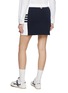 Back View - Click To Enlarge - THOM BROWNE - 4 Bar Colour Block Cotton Mini Skirt