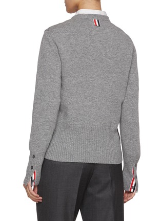 Back View - Click To Enlarge - THOM BROWNE - Holiday Scenery Wool Knit Sweater