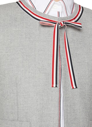  - THOM BROWNE - Bow Front Wool Jacket