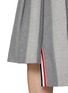  - THOM BROWNE - Dropped Back Pleated Wool Skirt