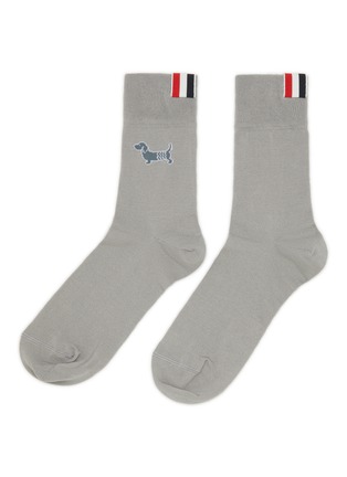 Main View - Click To Enlarge - THOM BROWNE - Holiday Hector Cotton Crew Socks