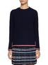 Main View - Click To Enlarge - THOM BROWNE - Long Sleeve Cashmere Knit Top