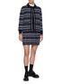 Figure View - Click To Enlarge - THOM BROWNE - Long Sleeve Cashmere Knit Top