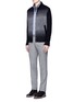 Figure View - Click To Enlarge - ALTEA - Houndstooth effect bomber cardigan