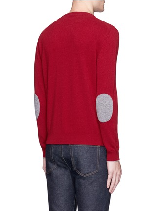 Back View - Click To Enlarge - ALTEA - Elbow patch virgin wool sweater