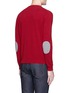 Back View - Click To Enlarge - ALTEA - Elbow patch virgin wool sweater