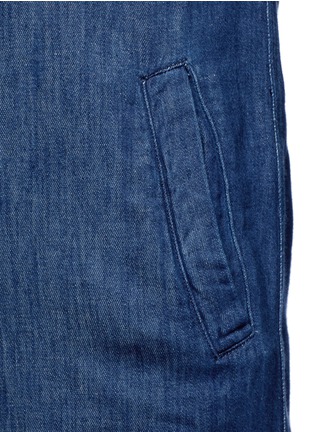 Detail View - Click To Enlarge - CLOSED - High-low hem denim shirt dress