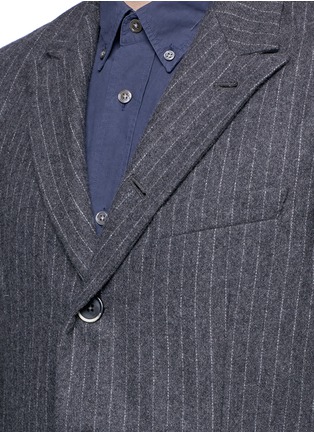 Detail View - Click To Enlarge - BARENA - 'Carbonera' pinstripe soft blazer