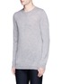Front View - Click To Enlarge - BARENA - 'Ato' wool open knit sweater