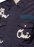 Detail View - Click To Enlarge - 73115 - Message ribbon appliqué military jacket