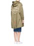 Back View - Click To Enlarge - 73115 - 'Open Your Heart' faux pearl embellished military parka