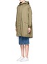 Front View - Click To Enlarge - 73115 - 'Open Your Heart' faux pearl embellished military parka