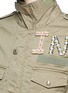 Detail View - Click To Enlarge - 73115 - 'The End' floral bow appliqué military jacket