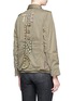 Back View - Click To Enlarge - 73115 - 'The End' floral bow appliqué military jacket