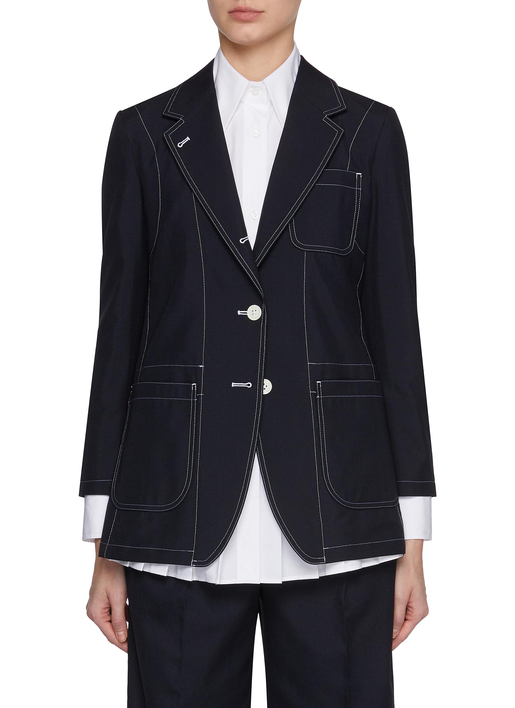 THOM BROWNE | School Uniform Contrast Stitching Patch Pocket