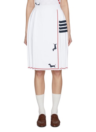 Main View - Click To Enlarge - THOM BROWNE - 4 Bar Hector Intarsia Skirt