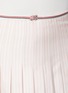  - THOM BROWNE - RWB Piping Pleated Silk Skirt