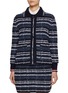 Main View - Click To Enlarge - THOM BROWNE - Jacquard Tweed Polo Collar