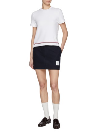 Figure View - Click To Enlarge - THOM BROWNE - Stripe T-shirt