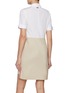 Back View - Click To Enlarge - THOM BROWNE - Two-Tone Pocket Shirt Dress