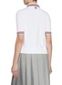 Back View - Click To Enlarge - THOM BROWNE - Striped Trim Polo Shirt